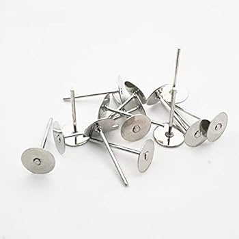Flat Ear Studs Silver 8mm – Pack of 24 / 100