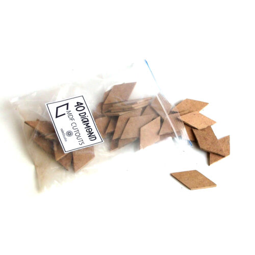 diamond2 Diamond MDF Cutouts - Pack of 40