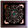 Abstract Geometric - Copper Marquetry 12.5" x 12.5"