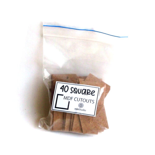 square1 Square MDF Cutouts - Pack of 40