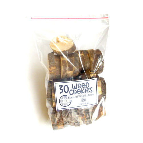 woodcookies_1 Wood Cookies - Branch Slices -Pack of 30