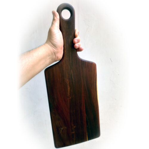 C01-2 Rosewood Paddle Face-Grain Cutting Board - 19” x 7.5”