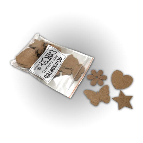assorteds2 Assorted Special Shapes MDF Cutouts - Pack of 40