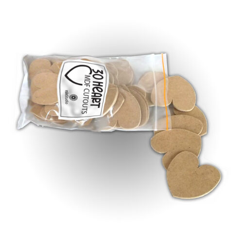 heart2 Heart MDF Cutouts - Pack of 30