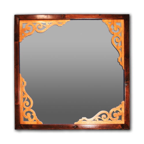 mirror_frame1 Square Mirror with Wooden Frame