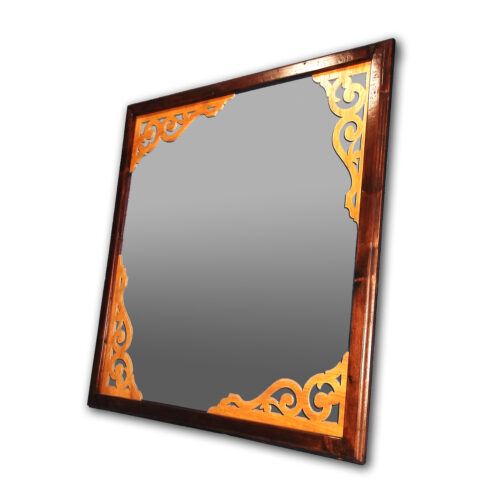 mirror_frame2 Square Mirror with Wooden Frame