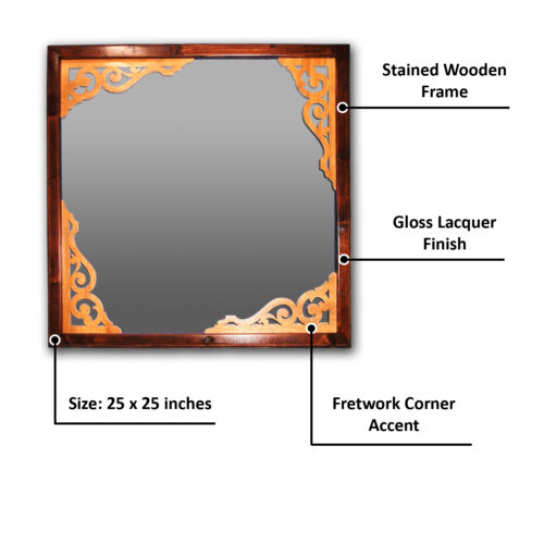 mirror_frame3 Square Mirror with Wooden Frame