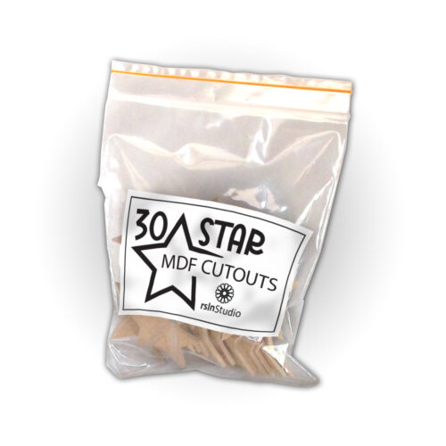 star1 Star MDF Cutouts - Pack of 30